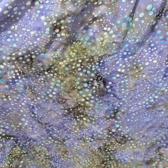 Wind River M Batik Sundress Smocked Galaxy Blue Purple Hippie Midi Whimsigoth - Picture 6 of 12